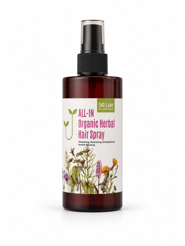 All-In Organic Herbal Hair Spray – Sprej Bimor për Flokë, 350ml